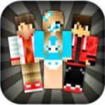 skins for minecraft pe android application logo